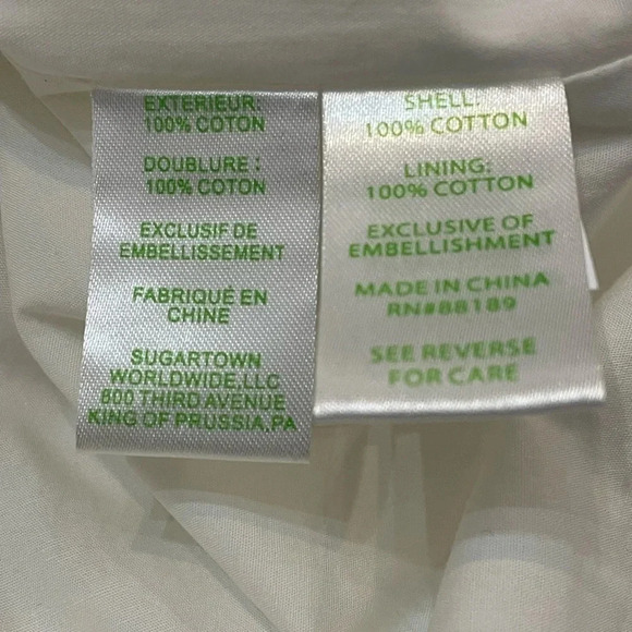 Lilly Pulitzer Adelina White Dress Gold Beaded Neckline sz 4 - Picture 9 of 10